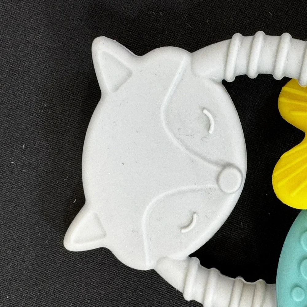 Dr. Brown's Teething Ring 3m+ Fox Toy Learning Loop Silicone Teether‎ BPA Free